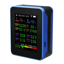 Tuya WiFi 16 em 1 Monitor de Qualidade Do Ar Multifuncional PM2.5 PM10 HCHO TVOC CO Dióxido de Carbono Tela Detector de Ar A