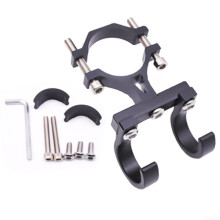 Universal Aluminum Alloy Motorcycle Front Hook with Adjustable Fit and AntiScratch Protection Black