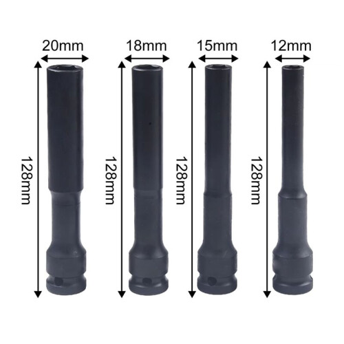 1/2 Drive Socket Wrench Hex Socket  8-14mm Socket  Tire Removal Tools Adapter Spanner Converter 4pcs 2