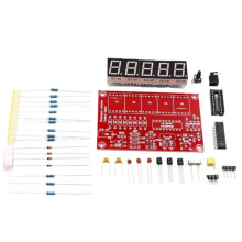 Kit DIY per Contatore di Frequenza Digitale A LED DIY, Oscillatore A Cristallo da 1 Hz A 50 MHz, Display Digitale A Tubo A Cinque Cifre