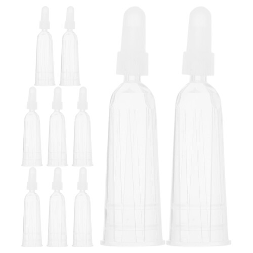 40Pcs Reusable Transparent Glue Bottles with Precision Applicator Tips