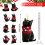 Black Cat Christmas Ornament Acrylic 1 Pack 3