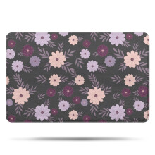 Badkamermat met Pioneer Flower bloemenprint, antislip microvezelmat met rubberen achterkant, zachte bad-/douchemat van 51 x 81 cm.