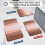 Tapete de banho felpudo de microfibra antiderrapante e absorvente de 150 x 60 cm (59 x 24 polegadas). 2