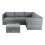 Charles Bentley Charles Bentley Rattan Corner Sofa & Coffee Table - Grey 3