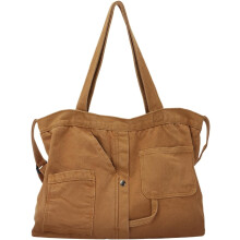Zachte denim handtas voor dames, casual hobo-tas, retro crossbodytas, ruime denim handtas.