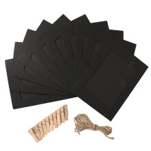 10 bucăți banner hârtie kraft foto Rahmen șir lumini decor decor de perete rame foto colaj album clip Rahmen