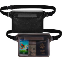 Riñonera impermeable con correa para la cintura – Bolsillo flotante para teléfono y pasaporte para viajes, playa, natación, kayak, paseos en