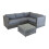 Charles Bentley Charles Bentley Rattan Corner Sofa & Coffee Table - Grey 4