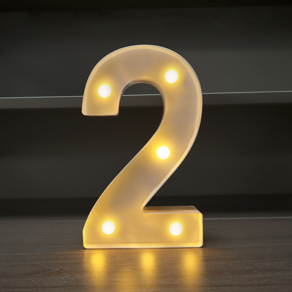 LED Alphabet Letter Lights - Battery Operated Nursery Wall Decor for Birthday Wedding & Kids Room Lighting