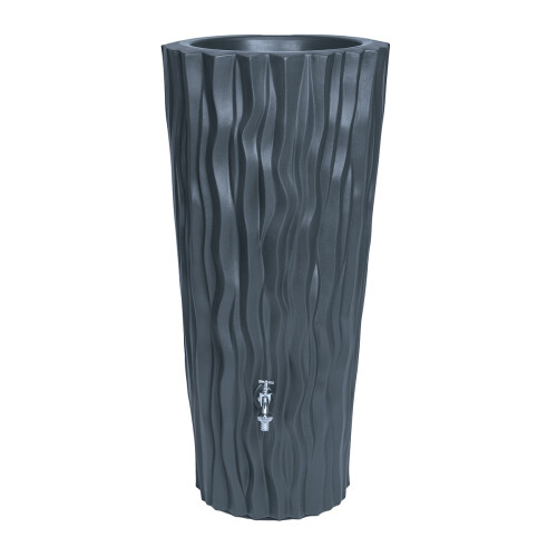 Charles Bentley Charles Bentley Alana 160L Plastic Water Butt Planter, Grey 1