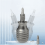 7-in-1 mini titanium schroevendraaierset met magnetische Torx-bits 8