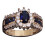 Vintage damesring met zirkonia. 2
