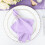 20 Pieces 17" Lavender Polyester Luncheon Napkins Wedding 7