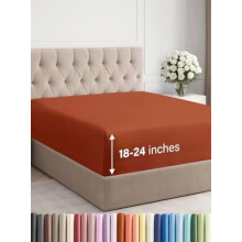 Ekstra dypt, king size-laken 18–24 tommer