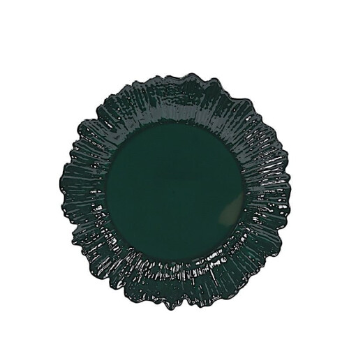 BalsaCircle20Hunter Green Στρογγυλά Πλαστικά Πιάτα Δείπνου 10" Reef Design Επιτραπέζια Σκεύη Μίας 1