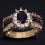 Vintage damesring met zirkonia. 3
