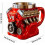 Κούπα καφέ Novelty V8Engine για άνδρες - Ρεαλιστικό κύπελλο με 3D σχεδιασμό κινητήρα και 2
