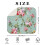 Στρώμα στεγνώματος μικροϊνών Vintage Rose, 16"x18", απορροφητικό στόμιο πιάτων για ποτήρι, 4