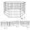 30'' lekegrind til valp, sammenleggbar metalltrimgrind for hunder 2
