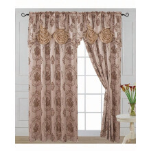 Luxus Jacquard függönypanel 54x84", félig sötétítő, rögzített vízesés karnis – nappali, hálószoba, étkező (poros