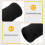 MIPCASE2Pcs Χειρολαβές Universal Fit Crutch Black Sponge Άνετη ανταλλακτική λαβή για βοήθημα 3