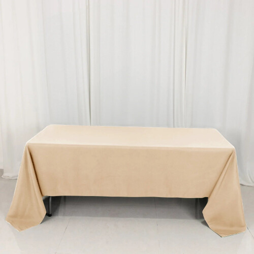 BalsaCircle1 60" x 126" rektangulär bordsduk i premium polyester, beige 2