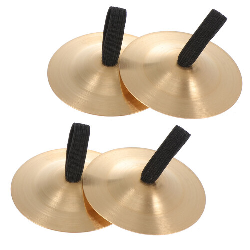 4Pz Per Danza Del Ventre in Rame Mini Per Bambini Oro