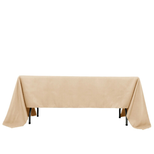 BalsaCircle1 60" x 126" rektangulär bordsduk i premium polyester, beige 1
