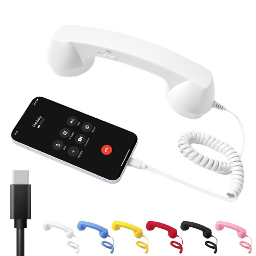 Retro Bluetooth Telephone Handset Type-C 1pc