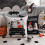 Μαξιλαροθήκες Halloween Σετ 4 τεμαχίων 20x20 ιντσών, Μαύρο-Άσπρο 4