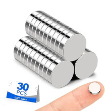 30-pak små magneter, 10x3 mm køleskabsmagnet sjældne jordartsmagneter neodymmagnet til hobby, whiteboard, køkkenskab