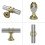 10Pack Brushed Nickel T-bar Cabinet Knobs, Kitchen Cabinet Knobs and Drawer Pulls 3