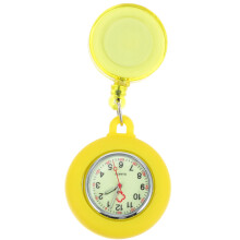 Reloj de segunda mano para mujeres lactantes, de pie, delgado, para señoritas y estudiantes, color amarillo.