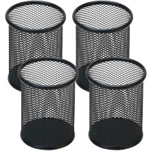 2er-Pack/4er-Pack Stiftehalter aus Metall, zylindrische Stiftehalter, Schreibwaren-Organizer, 3,54 3,85 Zoll