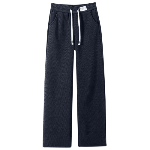 Calça feminina térmica de inverno com forro de lã e perna reta.