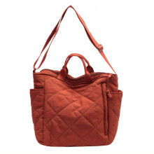 GASTROPOD Puffy Tote Bag, gewatteerde handtas, puffer tas, hoogwaardige nylon puffy tas, oranje
