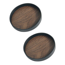 4St Zwarte PP Coasters Multifunctioneel Voor Keuken En Kantoor