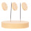8Pièces Support Exposition Poupées Bois Métal Beige Durable 1