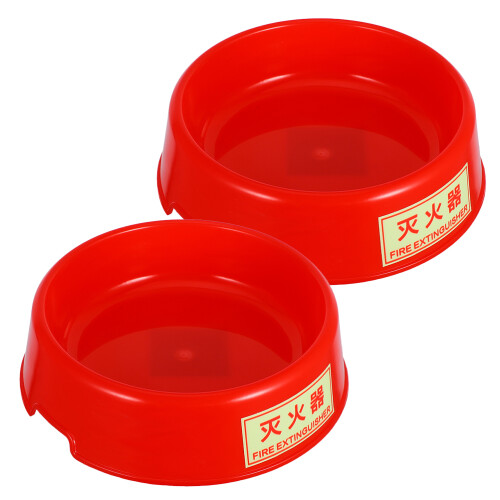2Ud Base Para Extintor Plástico Con Luminoso Para Uso Doméstico