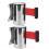 2pcs Retractable Barrier Strips Wall Mount Crowd Control System for Playgrounds and Schools 1