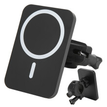 Adjustable 15W Wireless Charging Bracket for iPhone 12/13, Black