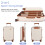 3-Piece Luggage Sets PP Lightweight:20+24+28 8