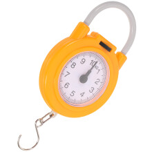 4Pcs Yellow Handheld Portable Luggage Weight Scale Plastic Metal Hook