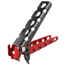 Pot Pan SchüSsel Gripper AußEn Griff Halter Clip Camping Koch Geschirr Griff Halter Clip Clamps Schwarz Rot