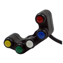 Motorcycle Electric Vehicle Modification Five-Position Handlebar for Turn Signals, Horn Headlights