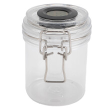 250ml Lash Glue Storage Jar with Temp & Humidity Display - Transparent