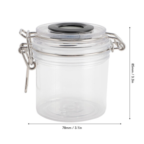 200ml Clear Eyelash Glue Storage Box with Temp & Humidity Display 1