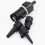 Multifunktionaler schwarzer Paddleboard-Aufblasdüsenadapter 200*100*40mm 6