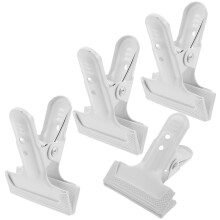 12Pcs Durable White Metal Heavy Duty Spring Clamps for Backdrop Stands